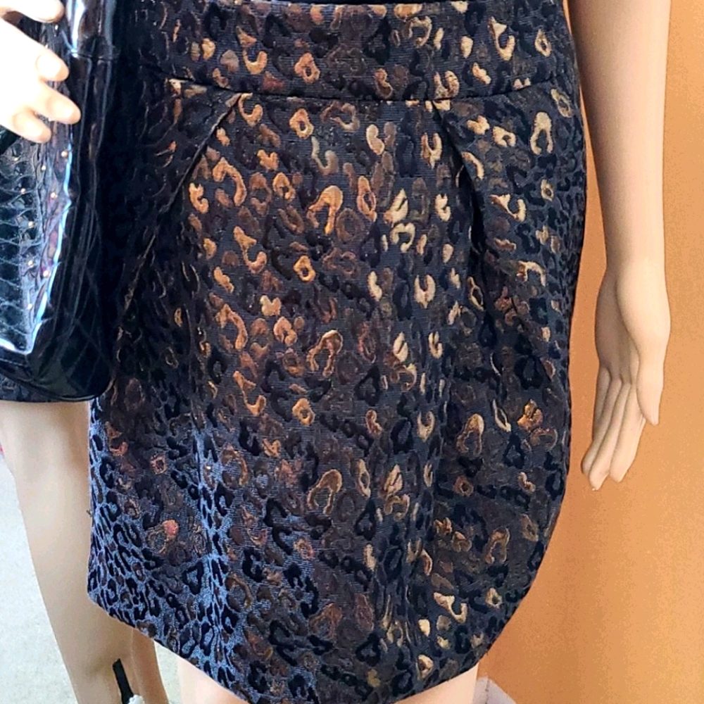 MICHAEL Michael Kors Metallic Leopard Mini Skirt